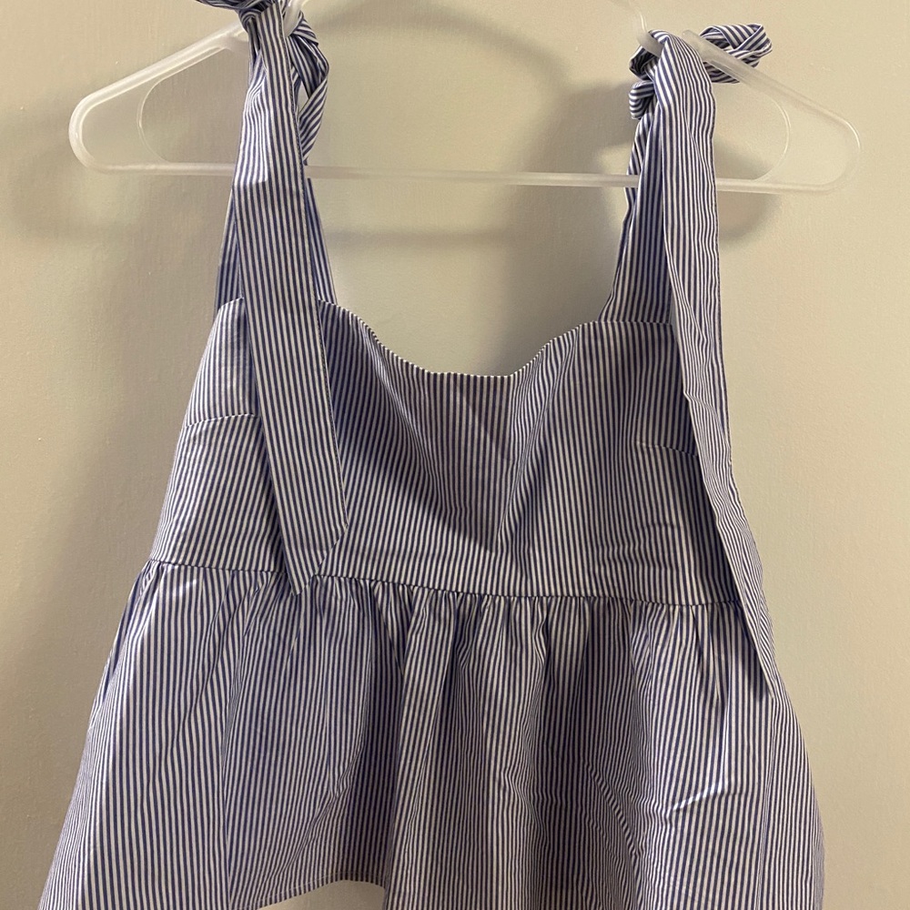 Forever 21 pine stripe flowy tank, size small